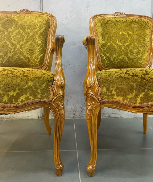 Vintage pair of armchairs, Louis XV