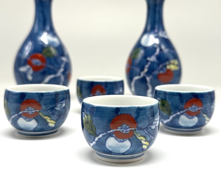 Vintage sake set