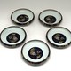 Vintage set of five plates