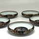 Vintage set of five plates