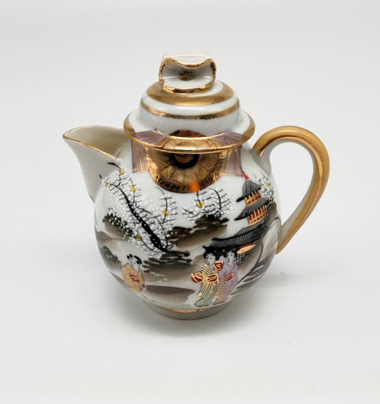 Antique tea set for 11 people