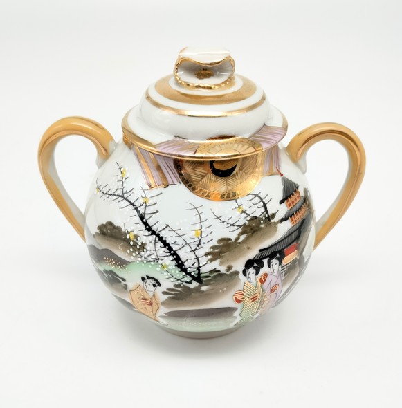 Antique tea set for 11 people