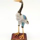 Vintage cloisonné "Heron" figurine
