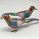 Vintage cloisonné figurines, China