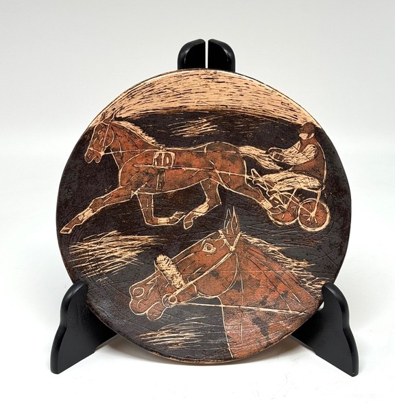 Decorative plate "Horse Racing"