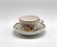 Antique cup and saucer "Meissen"