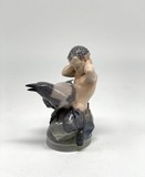 Sculpture "Faun with the Raven"