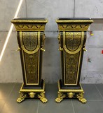 Antique paired pedestals