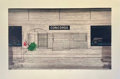 Винтажная гравюра «Concorde»