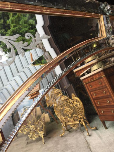 винтажное вальное зеркало 19 века