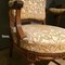 Pair Armchair Folder Flat Style Louis XVI Walnut D Late Nineteenth Time