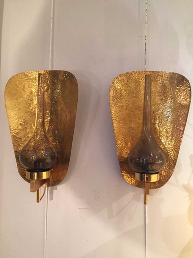 антикварные настенные светильники из бронзы, 20 век