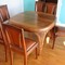 Walnut Art Deco dining room set