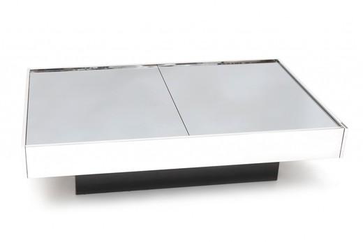 антикварный кофейный стол из металла с хромом, 20 век