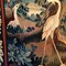 Antique wool tapestry aubusson