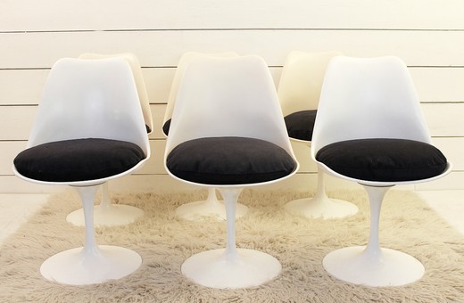 антикварный набор стульев knoll