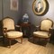 Pair Armchair Folder Flat Style Louis XVI Walnut D Late Nineteenth Time