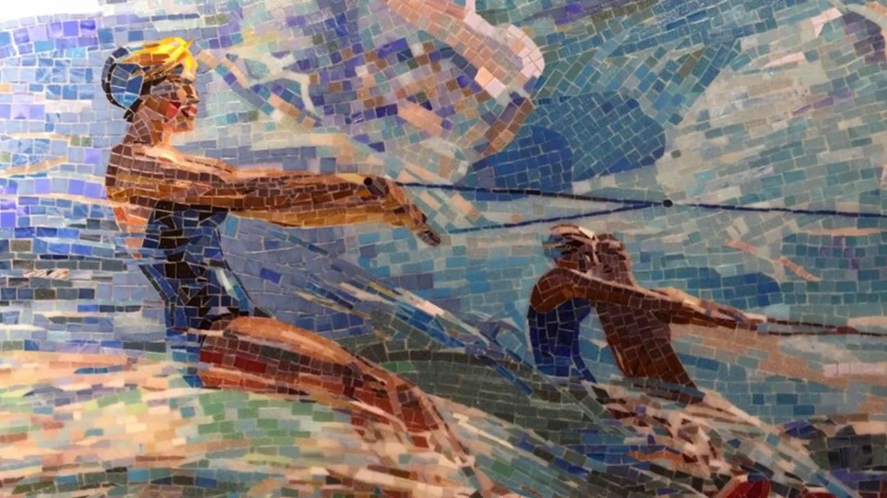 Mosaic "Running on the waves"